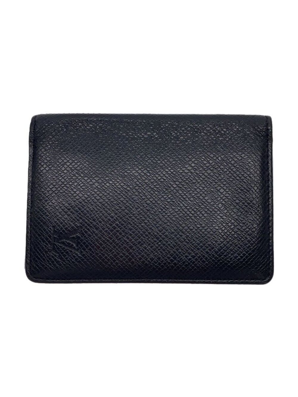 LOUIS VUITTON Organizer de Poche Taiga Black Leather Black Solid